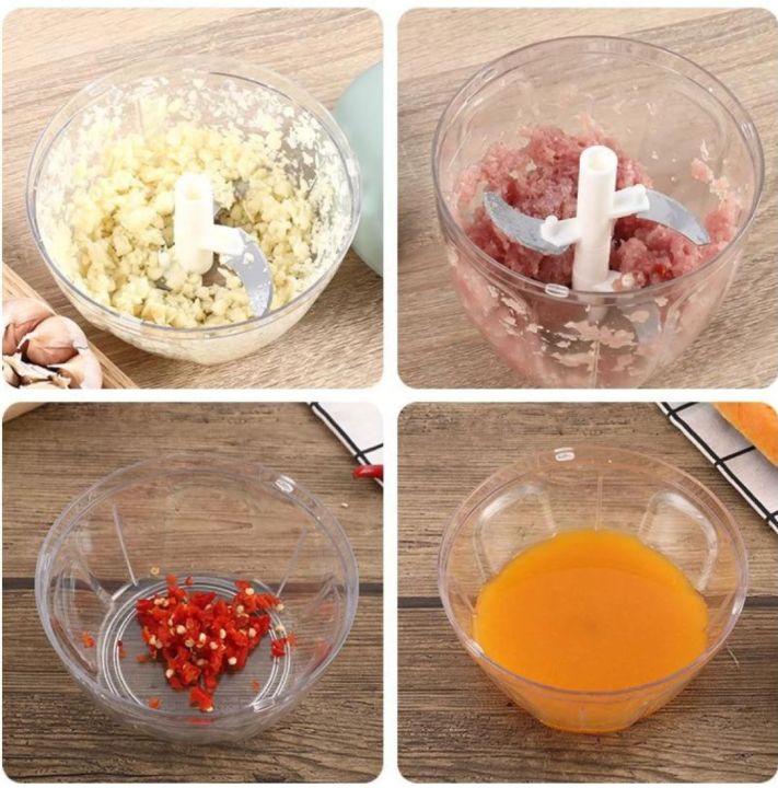Hand Chopper(900ML with 5 Blades / 500ML with 3 Blades)